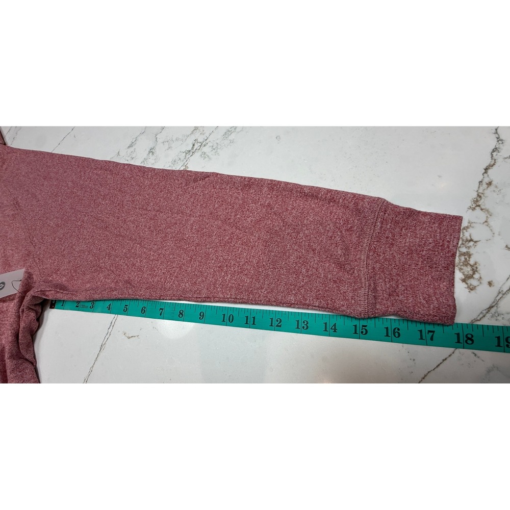 Mono B Women's 2 Piece Lounge Set Rose Pink Heathered Hoodie Size Med NEW - Picture 6 of 14